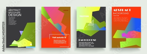 Modern abstract covers set, Modern colorful wave liquid flow poster. Cool gradient shapes composition, vector covers design.	