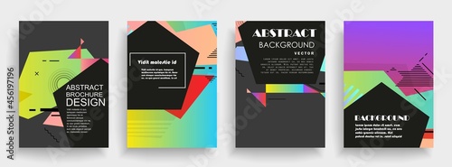 Modern abstract covers set, Modern colorful wave liquid flow poster. Cool gradient shapes composition, vector covers design.	