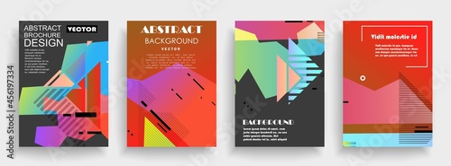 Modern abstract covers set, Modern colorful wave liquid flow poster. Cool gradient shapes composition, vector covers design.	