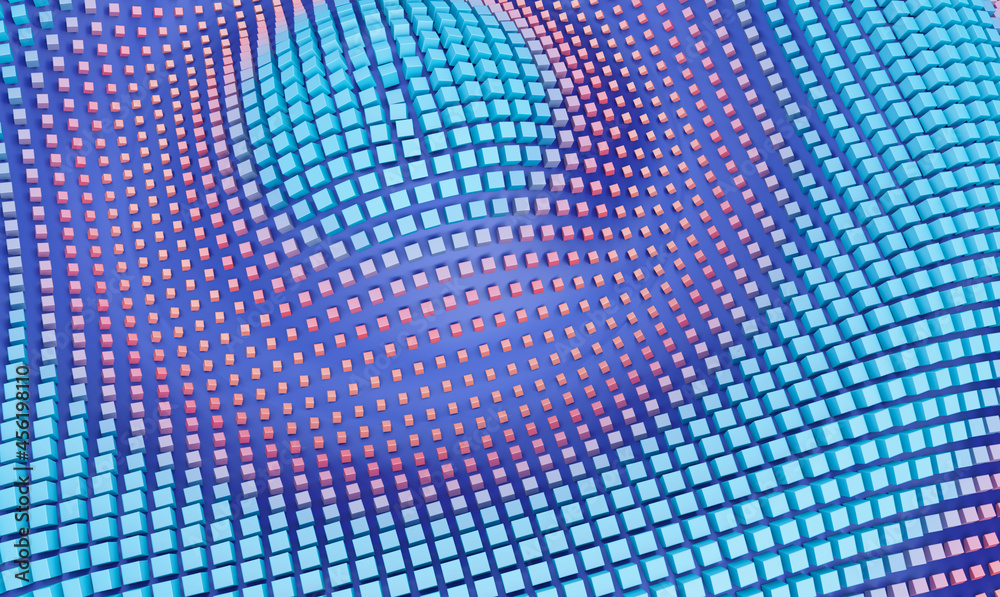 Fototapeta premium 3d render of gradient geometric background design, modern geometric background design