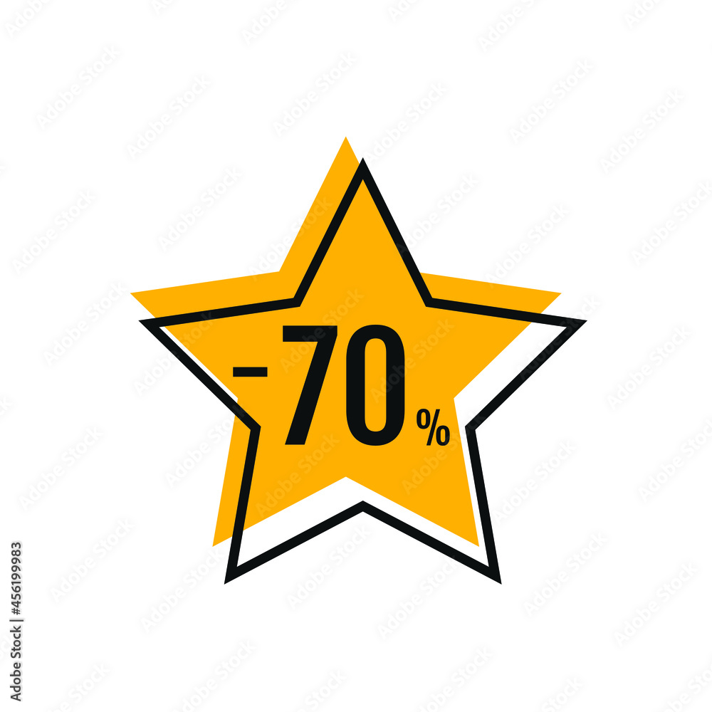 70 Percent Off, Discount Sign Banner or Poster. Special offer price signs 70 Percent Off, Discount Sign Banner or Poster. Special offer price signs