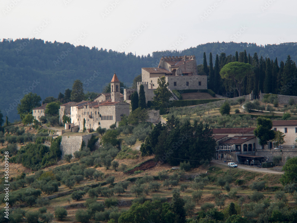 Italia, Toscana, Firenze, Pontassieve, il castello di Nipozzano.