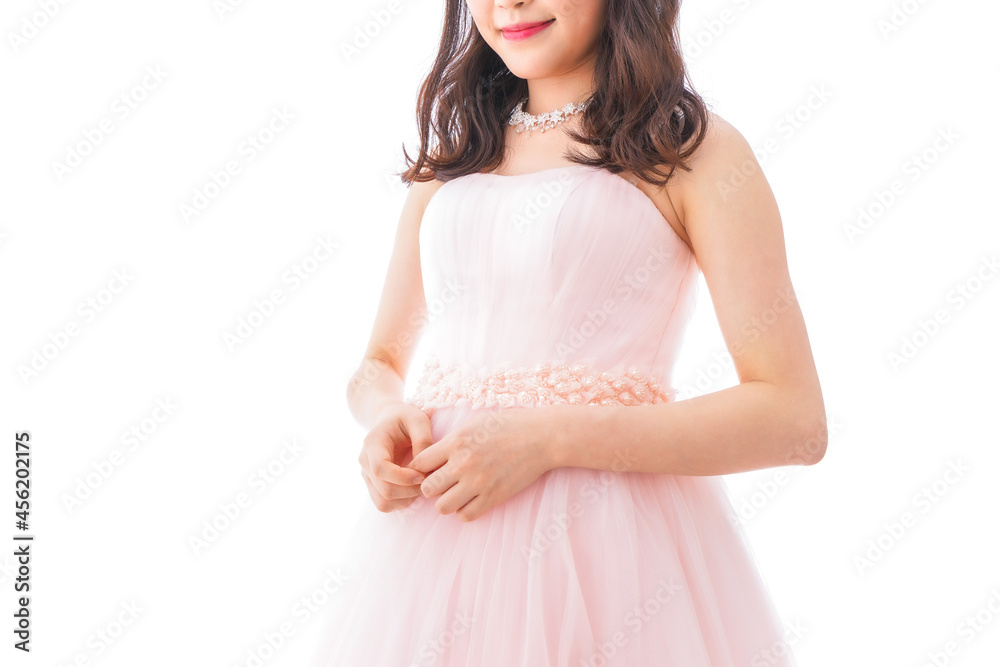 ドレスを着た若い花嫁 ドレスを着た若い花嫁