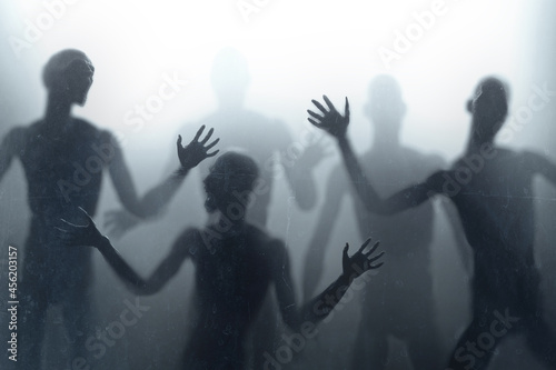 Fotografia, Obraz Scary ghost trapped, halloween theme