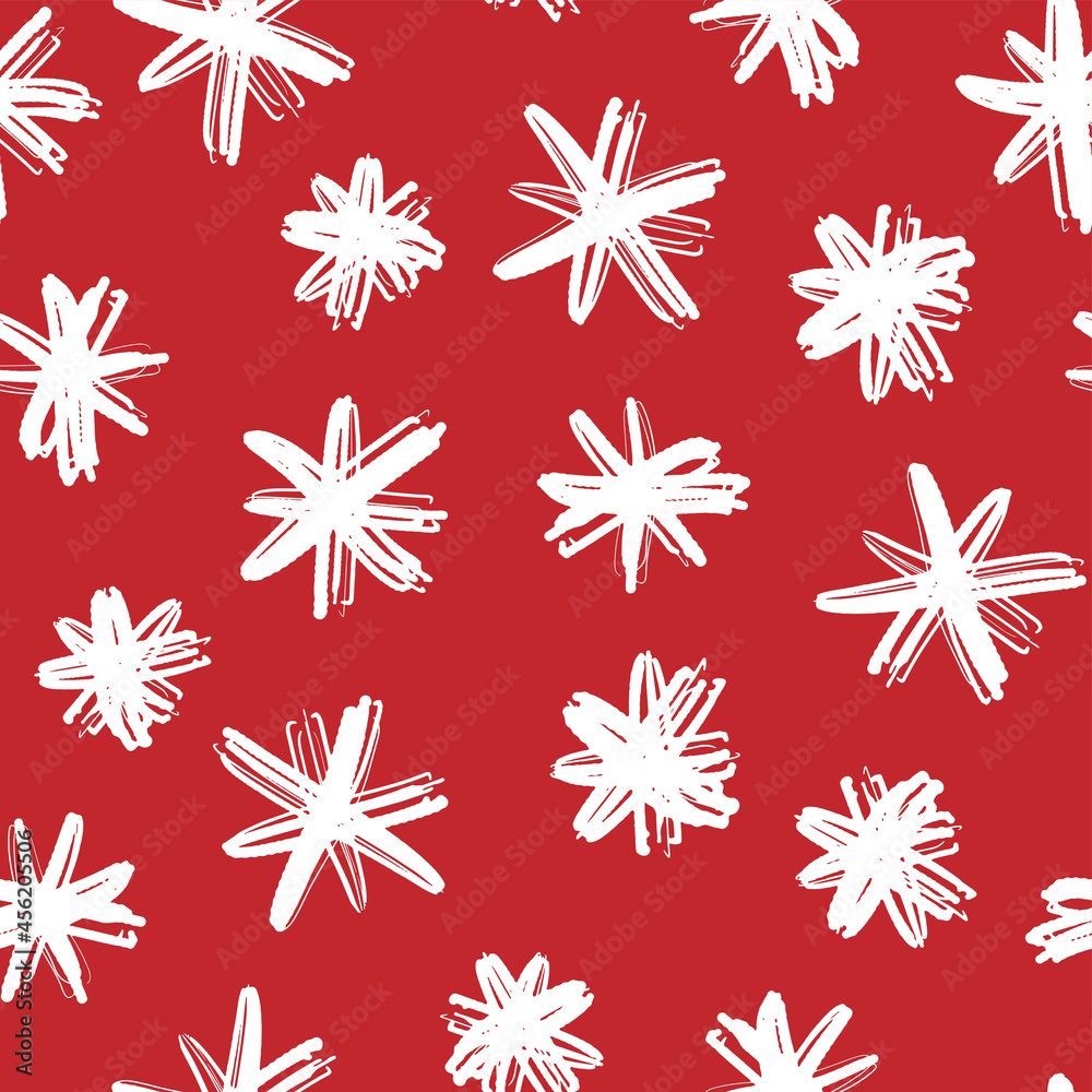 Christmas Snowflakes Collection Isolated On White Background Cute