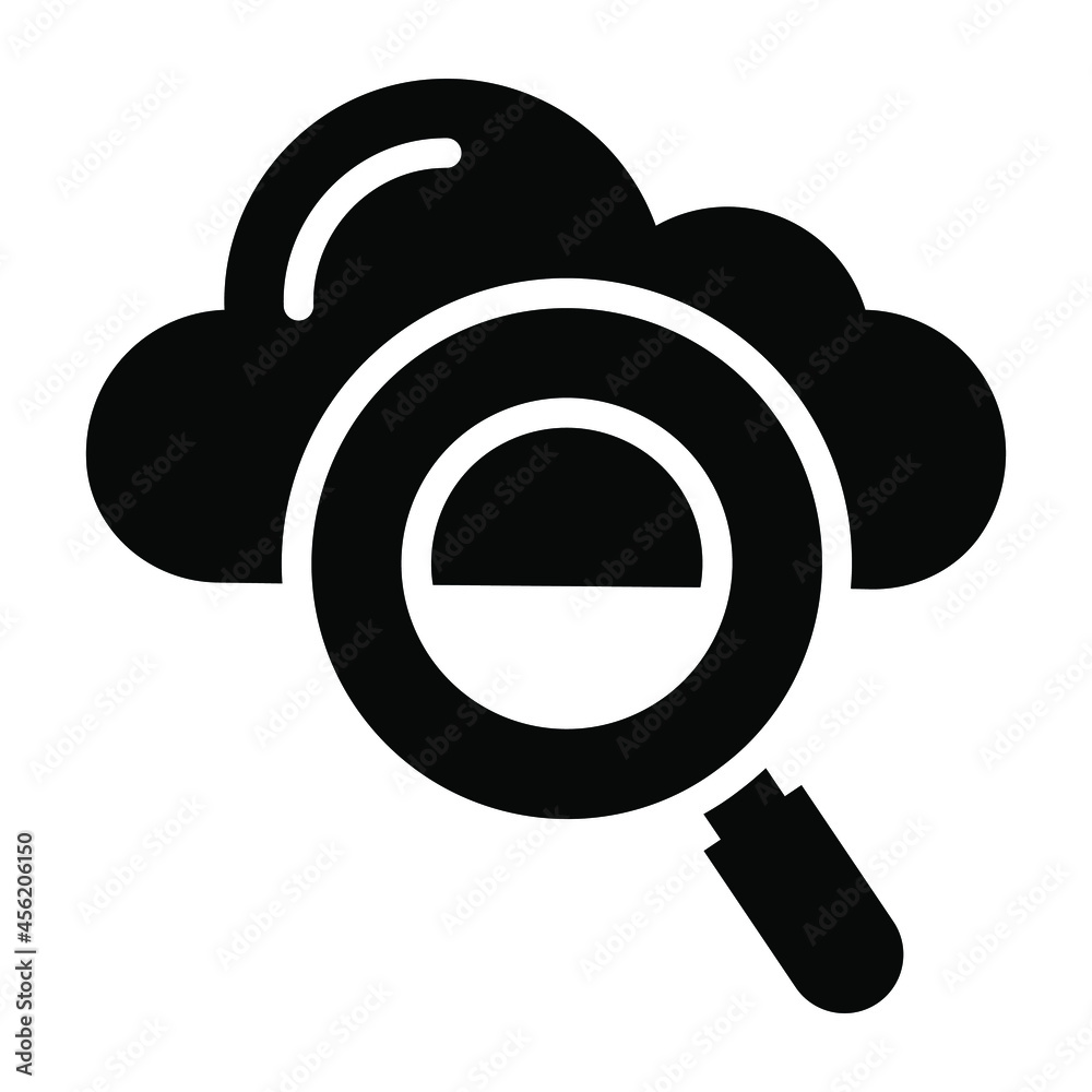cloud search glyph design, SEO and web flat design for mobile concepts and web apps. Collection of modern infographic logo and pictogram. cloud search glyph design, SEO and web flat design for mobile concepts and web apps. Collection of modern infographic logo and pictogram.
