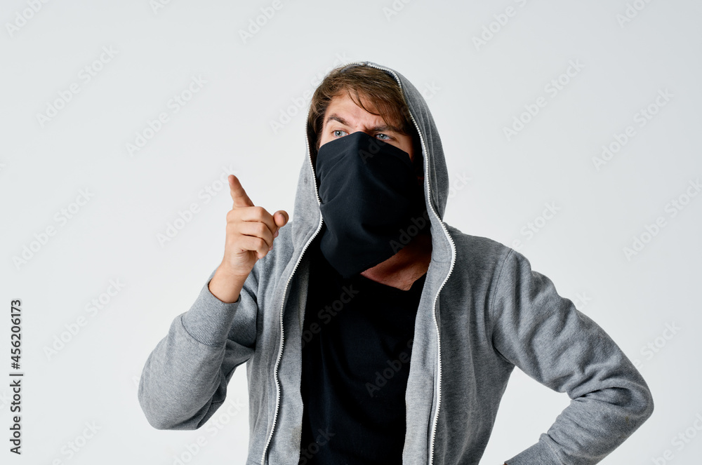 man thief hides his face anonymity crime caution man thief hides his face anonymity crime caution