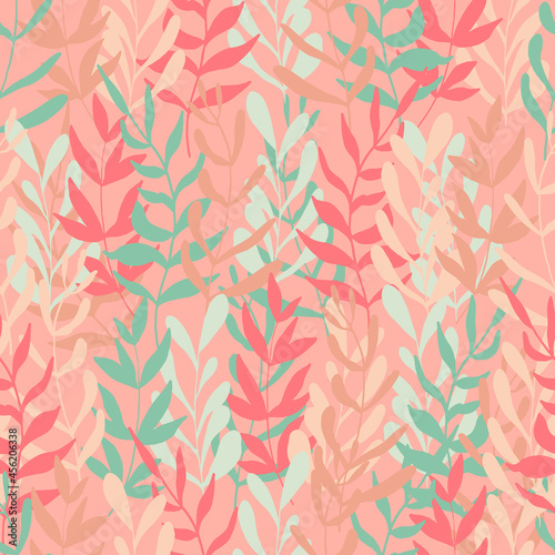 autumn leaves vector seamless pattern. background for fabrics  prints  packaging and postcards