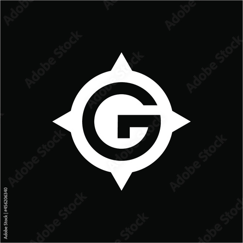 G Compass logo vector image