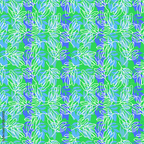 autumn leaves vector seamless pattern. background for fabrics, prints, packaging and postcards