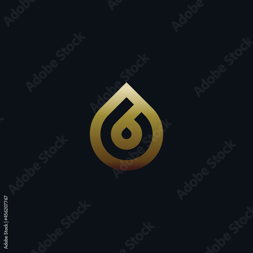 letter B or letter O logo for oil and gas company