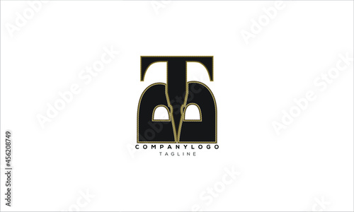 TB, BT, Abstract initial monogram letter alphabet logo design