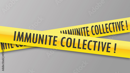 Logo immunité collective.