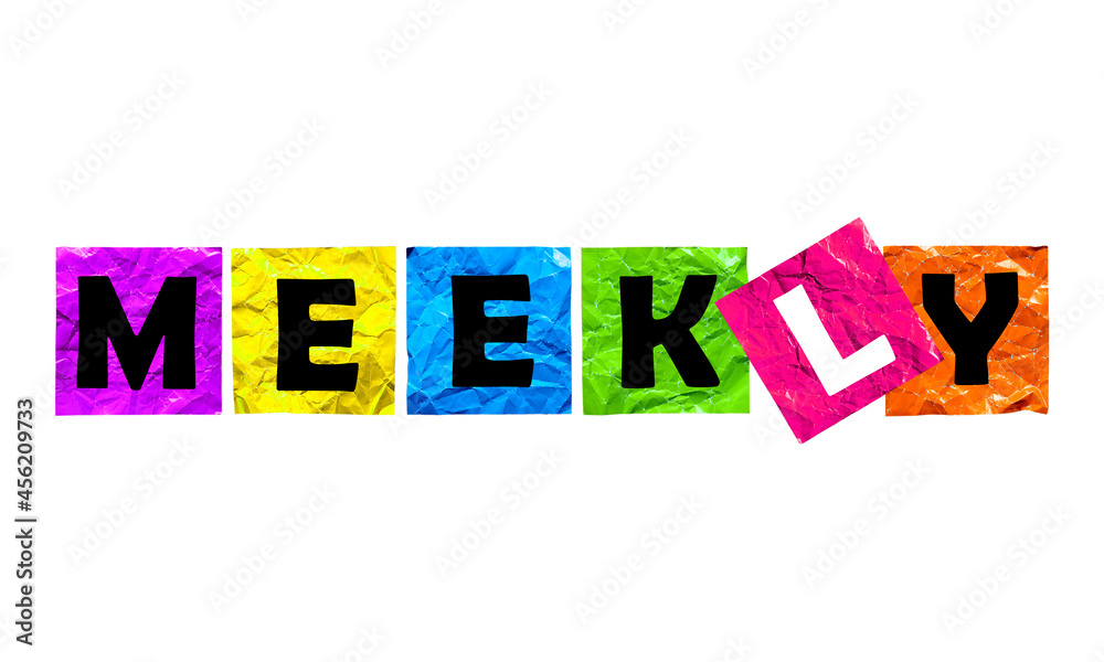 Fototapeta premium motivational words written on colorful paper with a white base