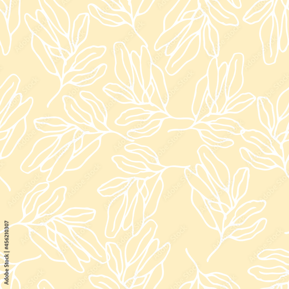 autumn leaves vector seamless pattern. background for fabrics, prints, packaging and postcards