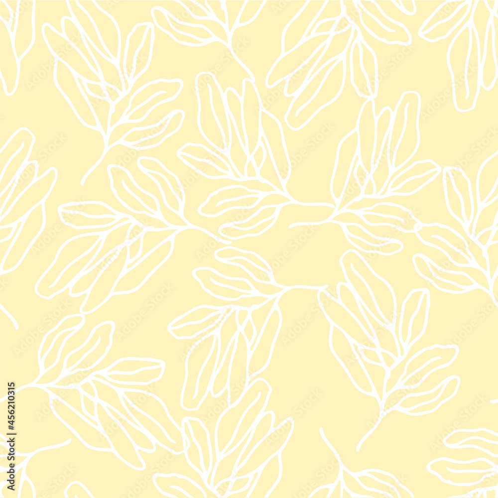 autumn leaves vector seamless pattern. background for fabrics, prints, packaging and postcards