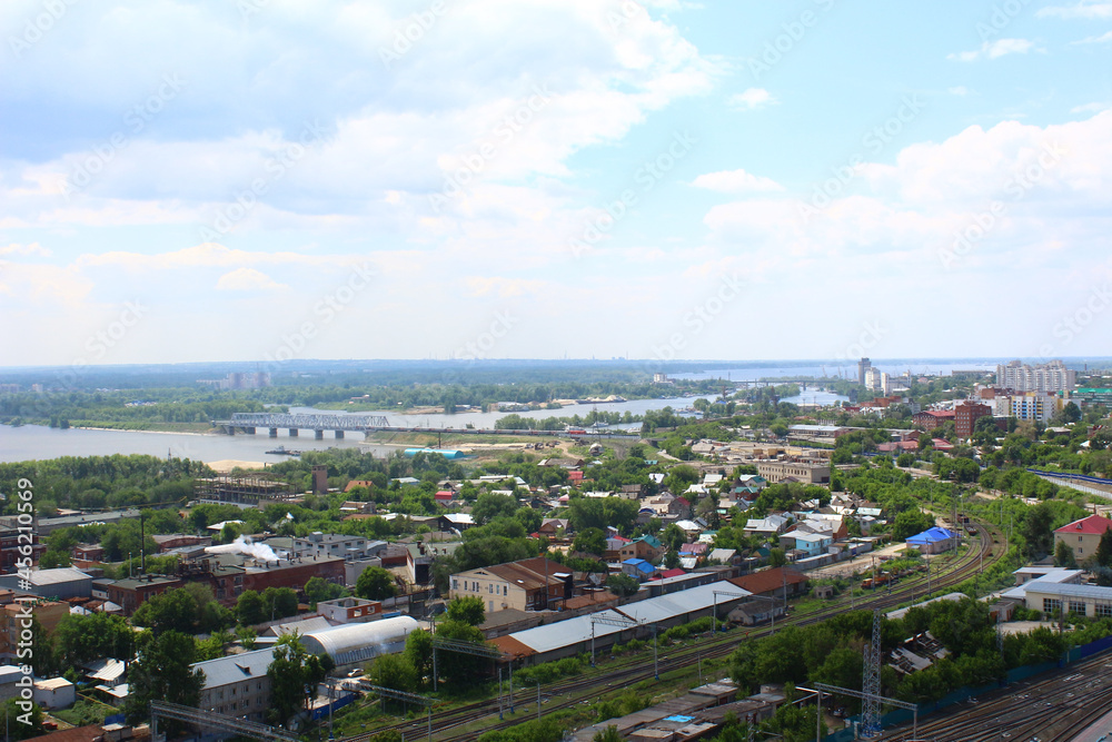 Fototapeta premium view of the city of samara