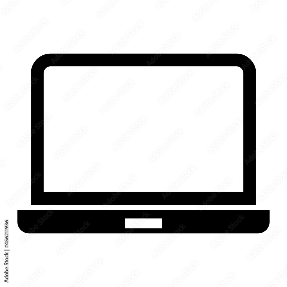 Vector Laptop Glyph Icon Design Vector Laptop Glyph Icon Design
