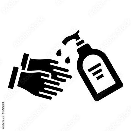  Vector Hand Wash Glyph Icon Design