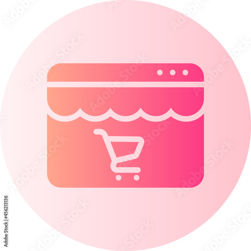 online store gradient icon