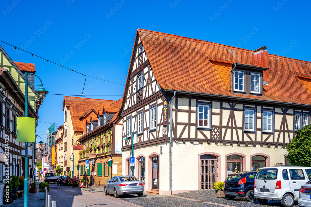 Altstadt von Hochheim am Main, Hessen, Deutschland 