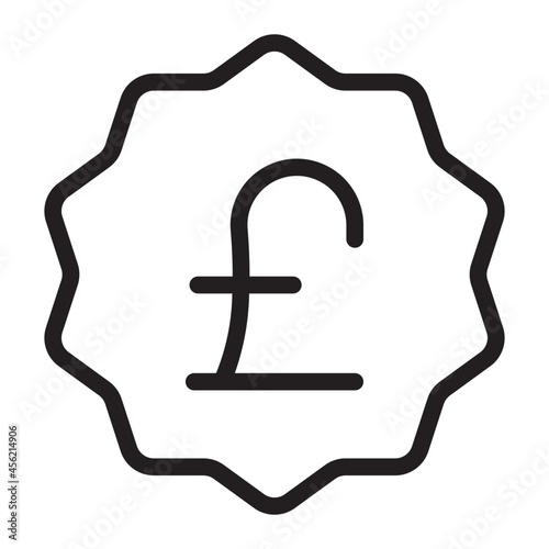 pound line icon