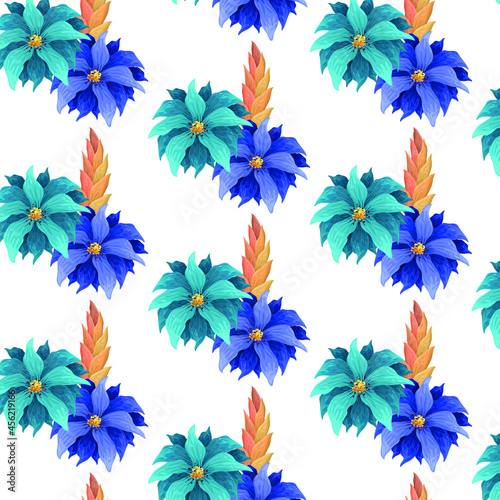 Flower pattern, Floral pattern, pattern, Seamless Pattern, Vector pattern, repeat pattern,Elements pattern