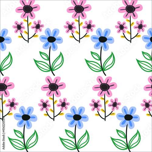 Pattern design, Repeat pattern design, Vector pattern design, Seamless pattern, Floral pattern, Flower, Element's, Bee pattern