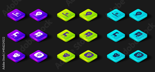 Set Anger, Psychology, Psi, Armchair, book,, and Psychologist online icon. Vector