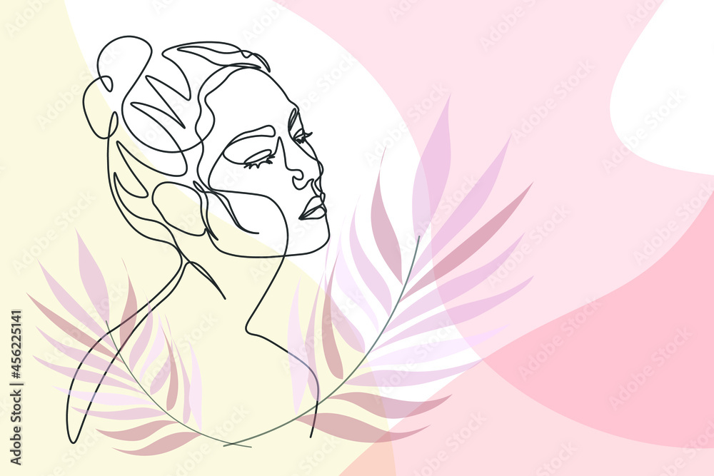 Surreal Faces Continuous line, drawing of set faces and hairstyle, fashion concept, woman beauty minimalist, vector illustration pretty sexy. Contemporary portrait Surreal Faces Continuous line, drawing of set faces and hairstyle, fashion concept, woman beauty minimalist, vector illustration pretty sexy. Contemporary portrait