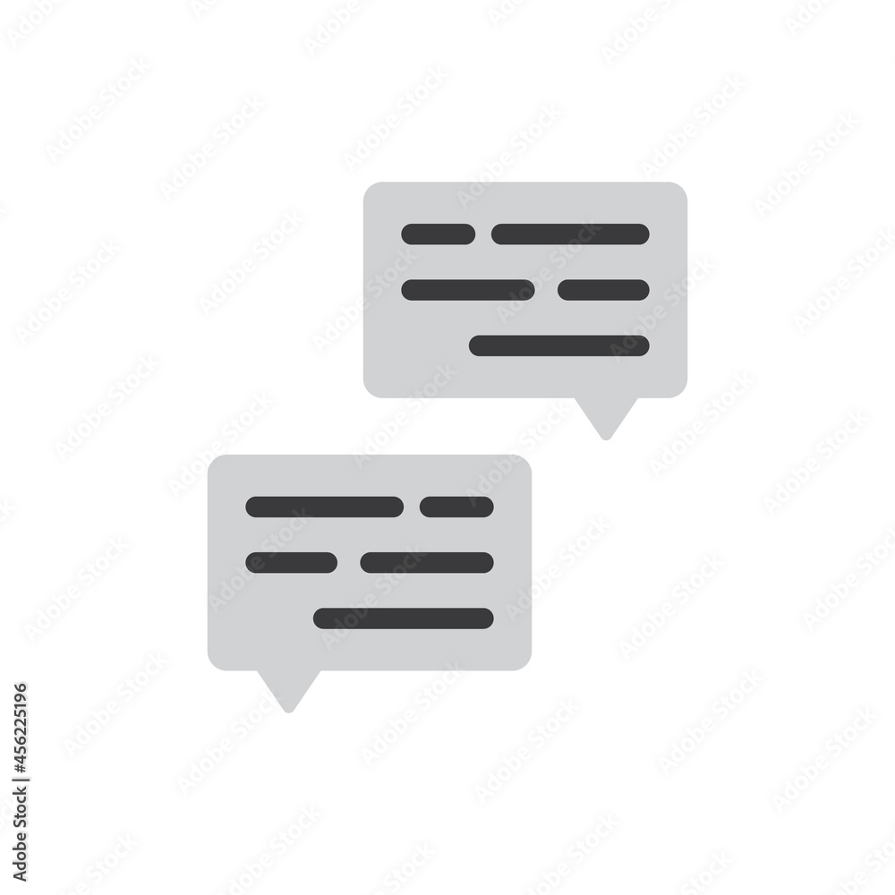 Talk bubble speech icon. Chat on line, dialog symbol. Text balloon. Talk bubble speech icon. Chat on line, dialog symbol. Text balloon.