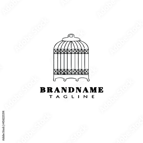 birdcage cartoon logo icon design template simple isolated vector illustration