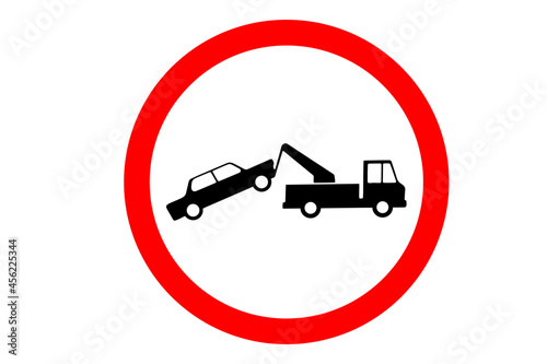 No parking tow away zone sign