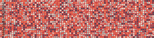 Abstract Geometric Pattern generative computational art illustration