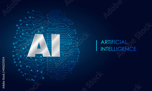 Slika na platnu Artificial intelligence (Ai)