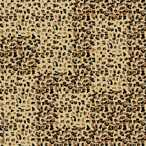 Fashionable Leopard Seamless Pattern. Stylized Spotted Leopard Skin Background for Fashion