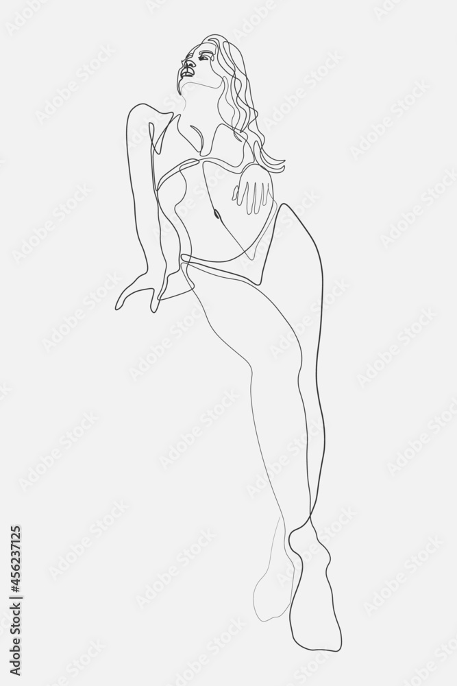 Surreal Faces Continuous line, drawing of set faces and hairstyle, fashion concept, woman beauty minimalist, vector illustration pretty sexy. Contemporary portrait Surreal Faces Continuous line, drawing of set faces and hairstyle, fashion concept, woman beauty minimalist, vector illustration pretty sexy. Contemporary portrait