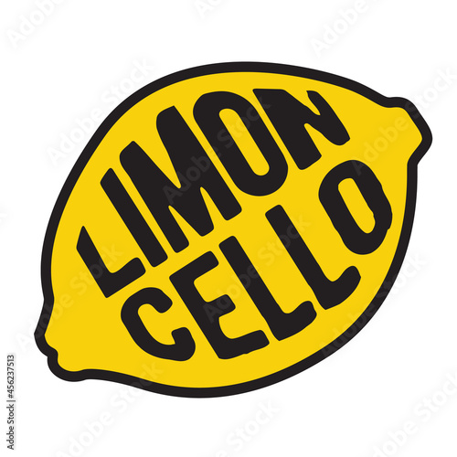 Limonchello lemon drink lable