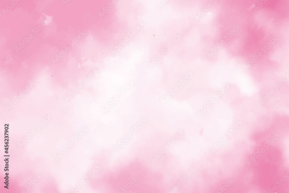 Pink white watercolor wet brush paint liquid paper texture vector card. Abstract aquarelle warm color hand drawn vivid soft background Pink white watercolor wet brush paint liquid paper texture vector card. Abstract aquarelle warm color hand drawn vivid soft background