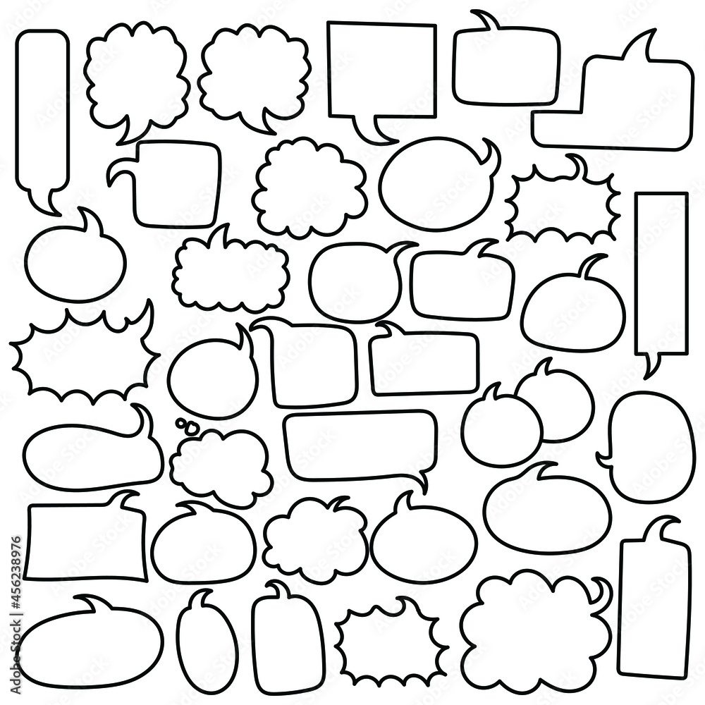 Obraz premium cloud, bubble, speech, illustration, vector, icon, symbol, 