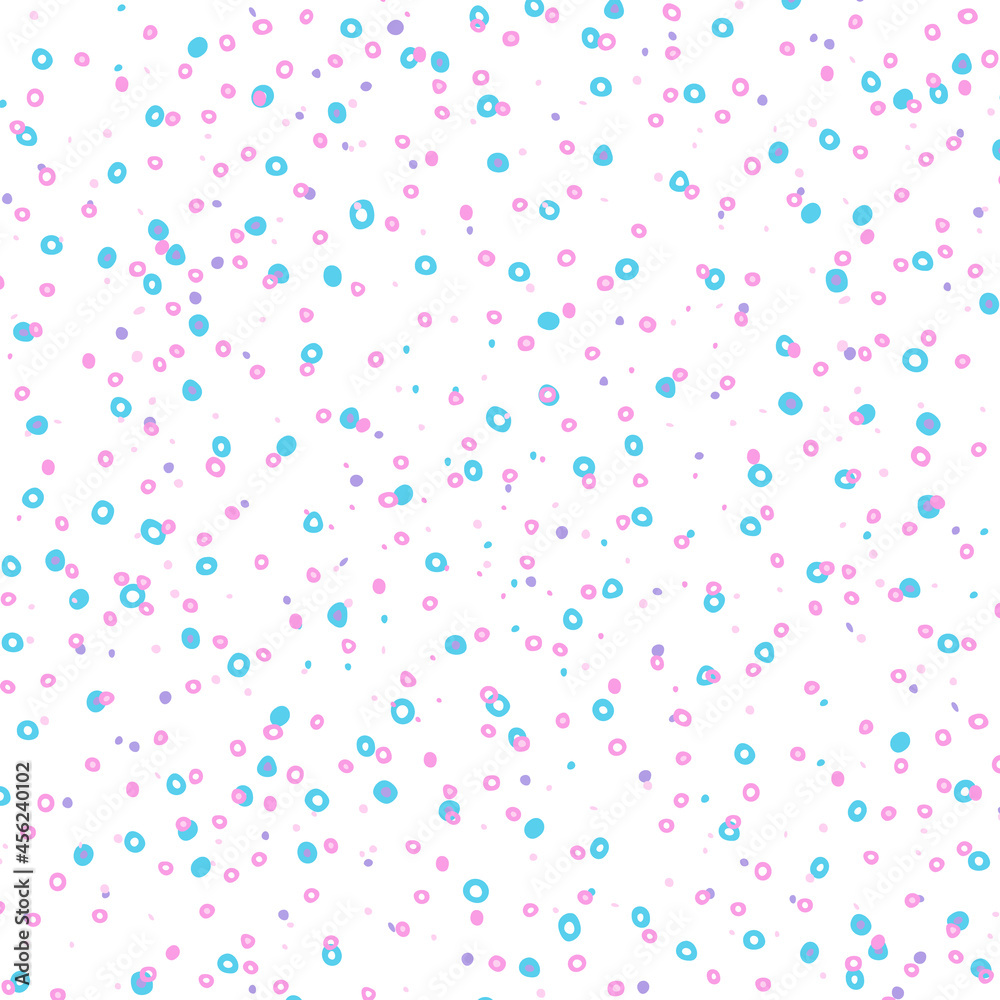 Vector texture pattern with pink and blue different sized holes, circles and dots. EPS 10 Vector texture pattern with pink and blue different sized holes, circles and dots. EPS 10