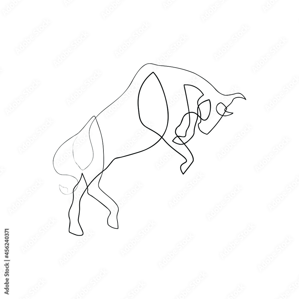 cow, animal, cartoon, vector, farm, bull, illustration, 