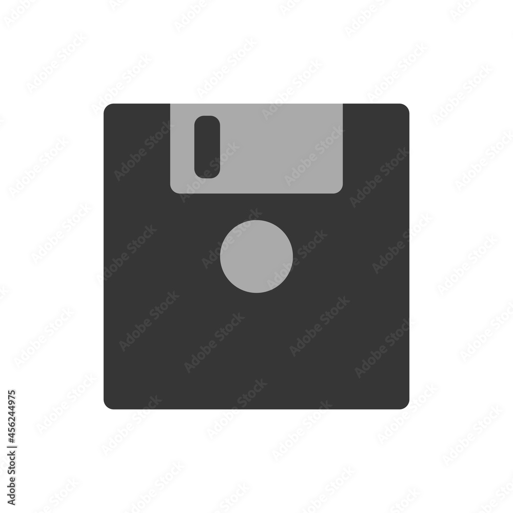 Vector Diskette, black and white Vector Diskette, black and white