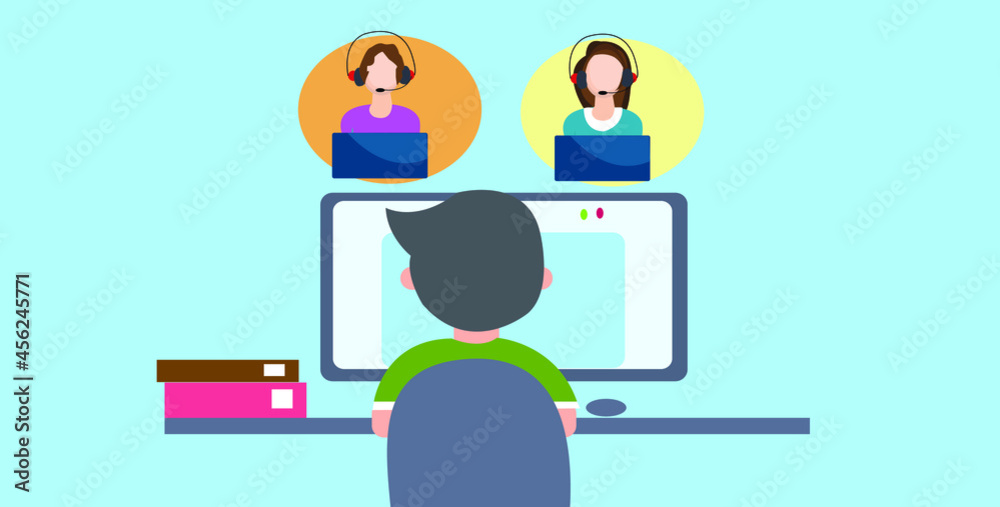 2d illustration online telemarketing concept
2d illustration online telemarketing concept