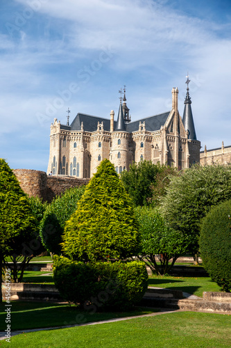 vista del Palacio Episcopal de Astorga, España
