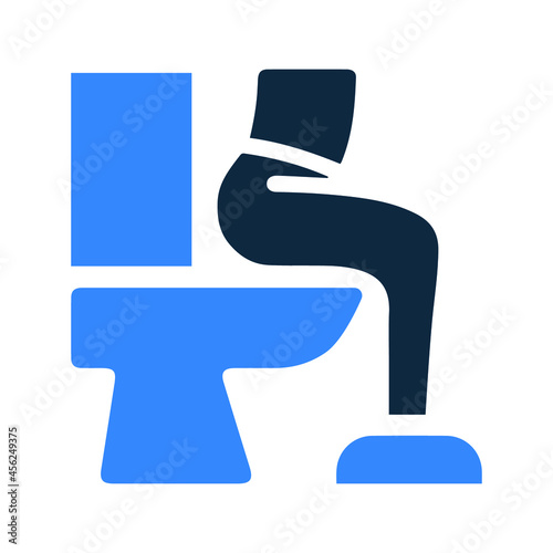Bowel, diarrhea, irritable icon. Simple editable vector design isolated on a white background.