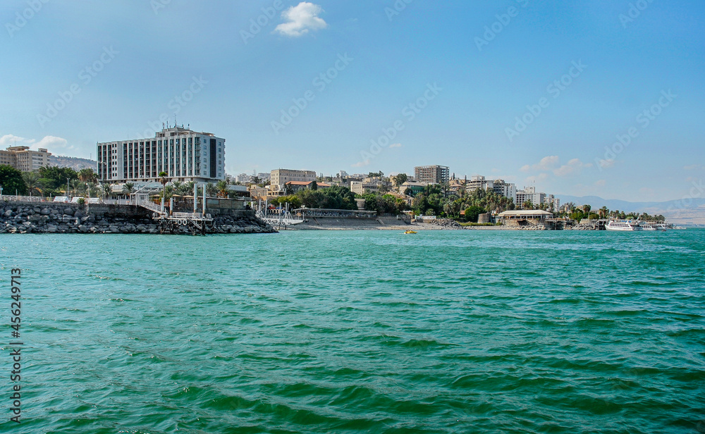 The Sea of Galilee, also Kinneret, Lake of Gennesaret, or Lake Tiberias is the largest freshwater lake in Israel, it is the lowest freshwater lake on Earth. In this lake Jesus made a lot of miracles. 