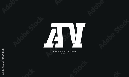 ANI, AIN, NAI, Abstract initial monogram letter alphabet logo design