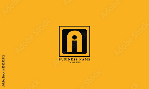 ANI, AIN, NAI, Abstract initial monogram letter alphabet logo design