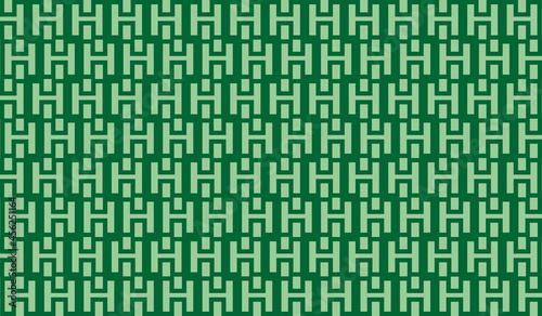 dark green background. Illustration with letter initials h lined up and neatly arranged. Textures to complement your business or design needs
